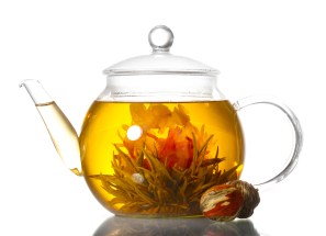 floweringtea in teapot